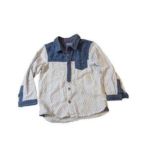 Boys Western Button Down Shirt 23 Months Denim Blue Cowboy Cotton Switzerland